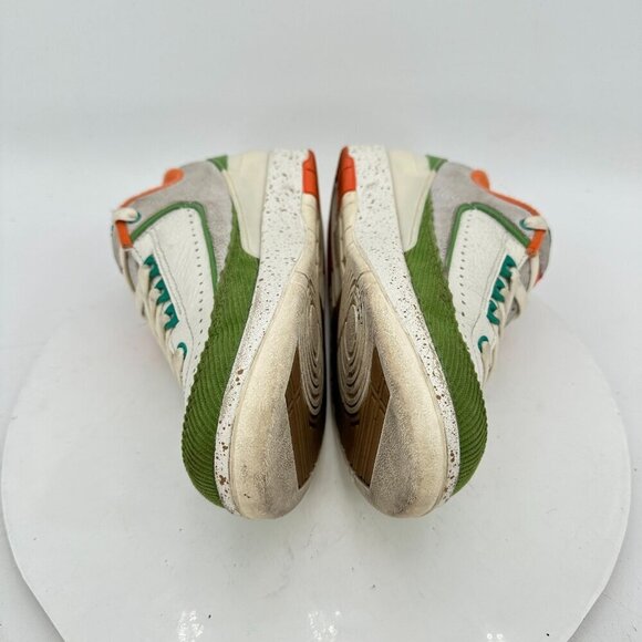 Nike Air Jordan 2 Low Women Size 6.5 DV6206-183 Titan Orange Chlorophyll Shoes - Picture 7 of 11